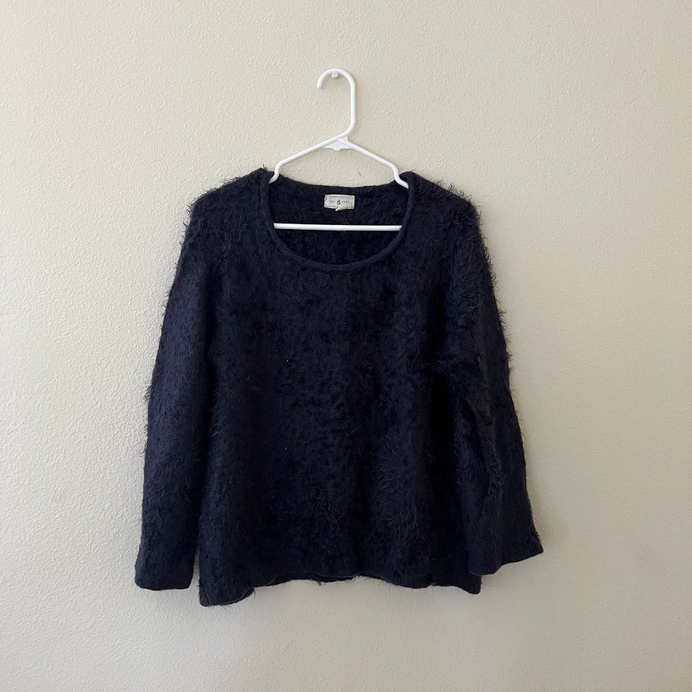 Lou and Grey Cozy Fuzzy Navy Sweater